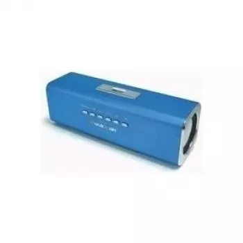 Technaxx Musicman Altavoces activos para USB y SD con batería azul
