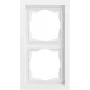 GIRA 0212725 marco embellecedor 2 elementos plano Gira F200 blanco puro