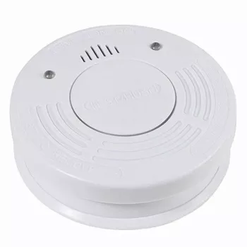 Vivanco detector de humo con función de silencio, indicador óptico de funcionamiento y batería de litio integrada