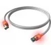ZVK EasyLan cable de parcheo Cat6a LED RJ45, apantallado, 7,5 m, turquesa