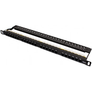 Getfort PGF-6UTP24-B7 panel de parcheo UTP Cat.6, 24 puertos, 0,5U