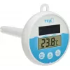 TFA Dostmann termómetro digital solar para piscina, blanco/turquesa, 30.1068.02