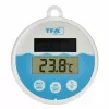 TFA Dostmann termómetro digital solar para piscina, blanco/turquesa, 30.1068.02
