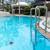 TFA Dostmann termómetro digital solar para piscina, blanco/turquesa, 30.1068.02