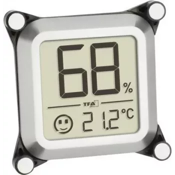TFA Dostmann Termohigrómetro para humidor, plata, 30.5056.54