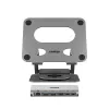 Unitek soporte para portátil con hub USB-C 5 en 1 extraíble - 2x USB-A 5Gbps, HDMI 4K@60Hz, RJ45, PD 100W (D1109CGY01)