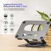 Unitek soporte para portátil con hub USB-C 5 en 1 extraíble - 2x USB-A 5Gbps, HDMI 4K@60Hz, RJ45, PD 100W (D1109CGY01)