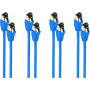 Cable de red shiverpeaks BASIC-S Cat8.1 F/FTP RJ45, 1,5 m, azul, LSZH