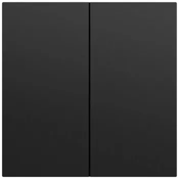 Gira System 70 tecla 2 módulos, negro lacado, 329574