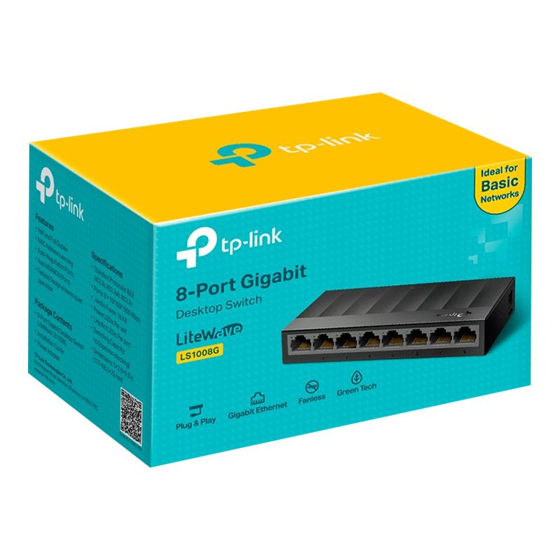 Switch TP-Link TL-LS1008G, 8x 10/100/1000 Mbit/s