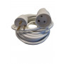 Cable alargador DK Mercodan, blanco, 5.0