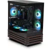 PC de sobremesa Thermaltake LCGS View 170WS, negro/madera, Windows 11 Home