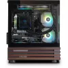 PC de sobremesa Thermaltake LCGS View 170WS, negro/madera, Windows 11 Home