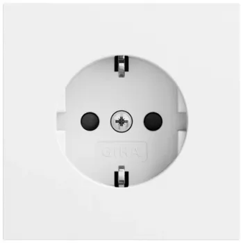 Toma de corriente SCHUKO SP Gira System 70, blanco puro, 445372