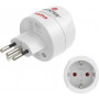 Hama adaptador de viaje tipo J, L, N, 3 polos, para Suiza, Italia y Brasil