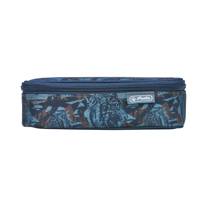 herlitz be.bag beatBox estuche Camo Tiger, poliéster, compartimento principal con cremallera XXL