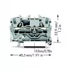 WAGO 2002-1201 bloque de bornes, 5,2 mm, 48,5 mm, 32,9 mm, 800 V