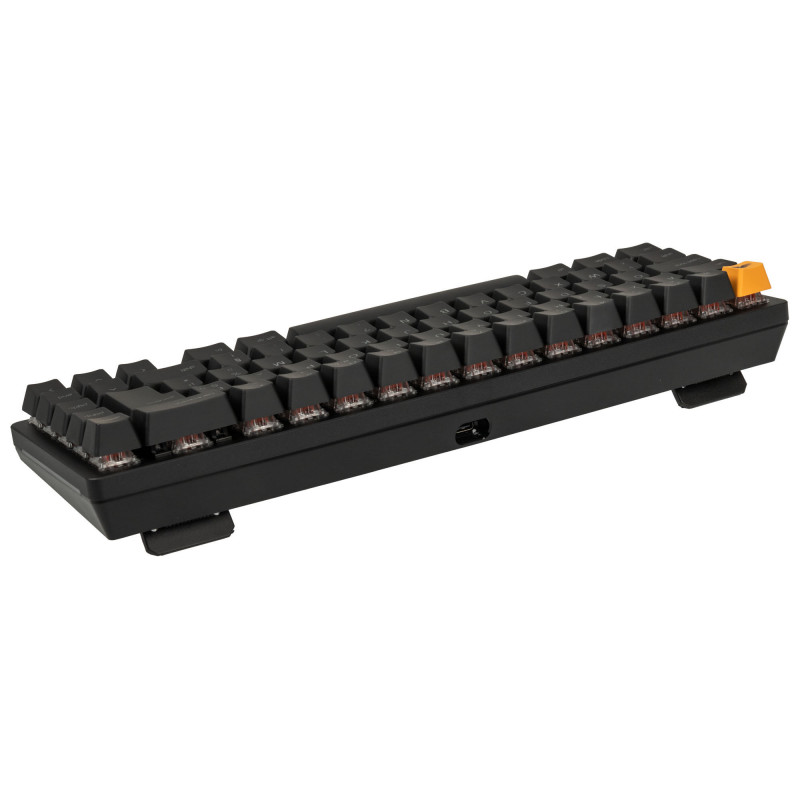 Glorious GMMK 2 Compact teclado – interruptores Fox, distribución FR, negro