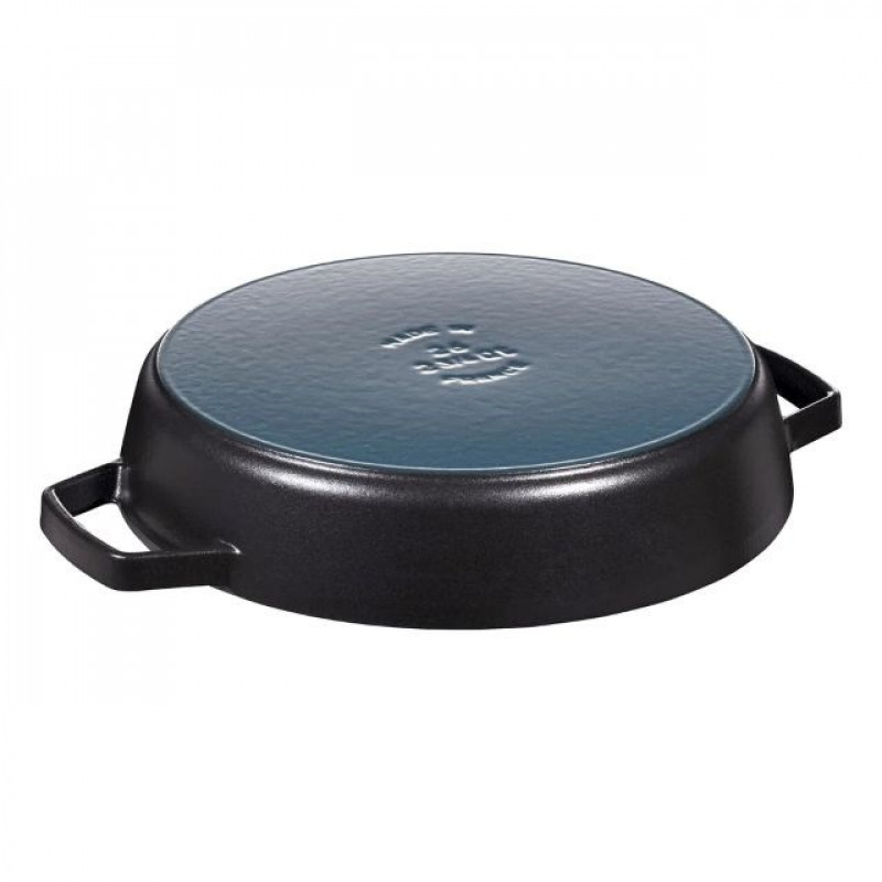 Zwilling Staub sartén de hierro fundido con 2 asas, 26 cm, negro satinado (40511-725-0)