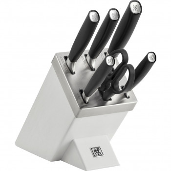 Set de 5 cuchillos en un bloque autoafilante Zwilling All * Star – plateado