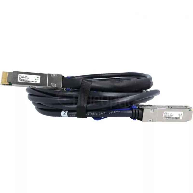 BlueLAN cable DAC breakout QSFP-DD a 2x QSFP56 400G, 1 m, compatible con Juniper 720-128728