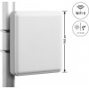 Delock Antena WiFi 6 conector hembra N 9 - 12 dBi antena direccional montaje en pared y mástil exterior Blanco