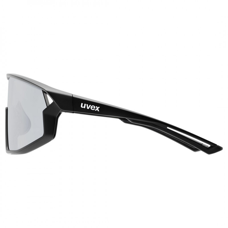 Uvex Skyryse Gafas de sol para ciclismo, Negro Mate / Plata
