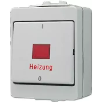 Jung 603 HW Interruptor de 3 polos, Blanco