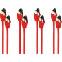 Cable de red Cat8.1 F/FTP shiverpeaks, 7,5 m, rojo