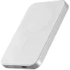 Batería externa inalámbrica magnética Nevox Qi2, 5000 mAh, plata/blanco