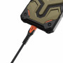 Cable USB-C a USB-C robusto de Kevlar Urban Armor Gear, 140 W, 1,5 m, negro/naranja