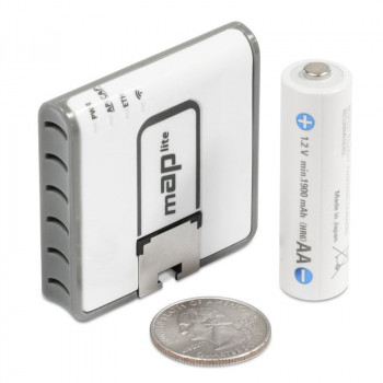 Router Mikrotik mAP lite blanco con soporte PoE