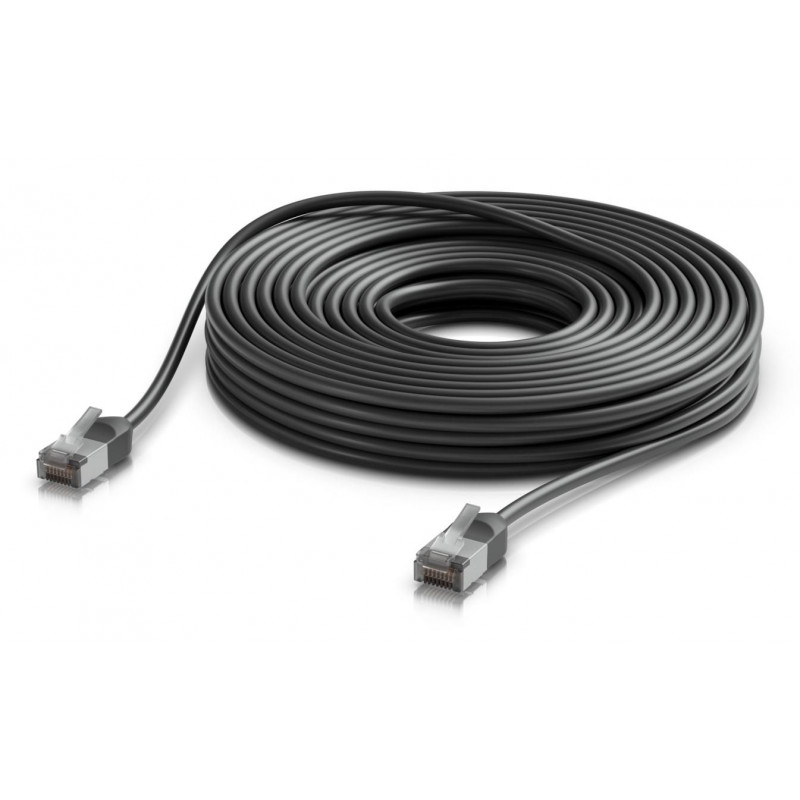Cable de red Cat6a F/UTP para exteriores Ubiquiti RJ45, 15 m, negro
