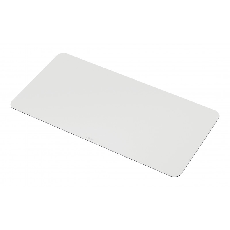 Mesa de escritura LEITZ 700 x 360 mm, piel reciclada, gris, lisa, redondeada