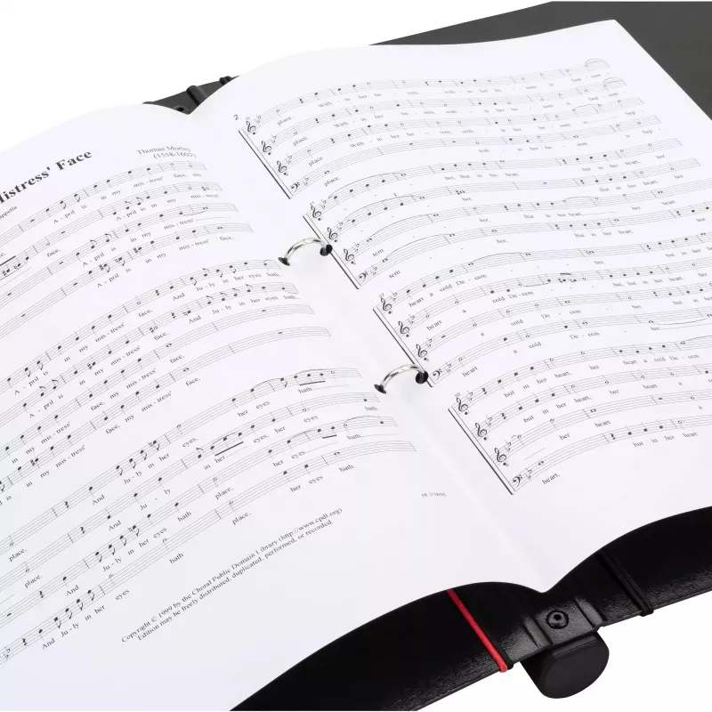 FALKEN carpeta de música Gloria negra, 1 ud.