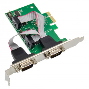 InLine® tarjeta de interfaz PCIe x1, 4x RS-232, Low Profile