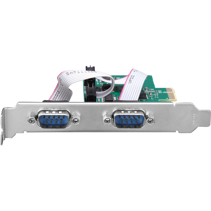 InLine® tarjeta de interfaz PCIe x1, 4x RS-232, Low Profile