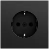 GIRA 418874 enchufe SCHUKO System 70 negro