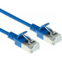 ACT Cable de red Cat6a U/FTP RJ45 sin enganches, 3 m, azul, LSZH