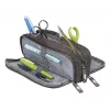 WEDO Estuche College, poliéster, gris, compartimento interior amplio, 3 bolsillos con cremallera, 7 bolígrafos