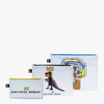 LOQI Set de bolsas Basquiat – Crown, Pez Dispenser, Untitled (3 uds.)
