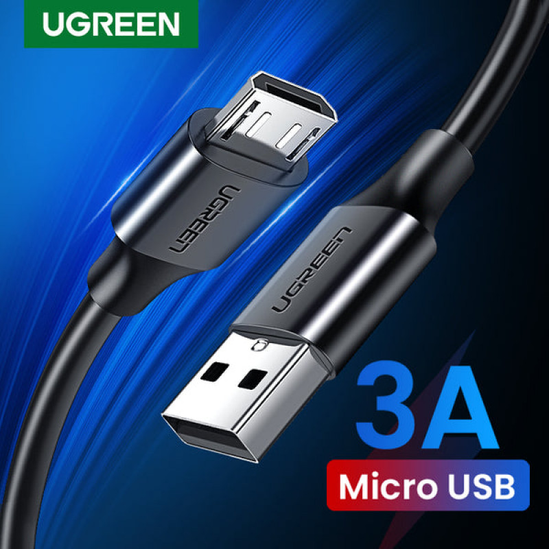 Ugreen Cable USB USB-A a Micro-USB, 0,5 m, negro