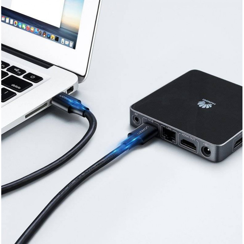 Ugreen US102 Cable USB 2.0 macho a macho, 0,5 m, negro