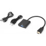 Secomp Cable adaptador STANDARD HDMI a VGA + audio, macho/hembra, 0,23 m