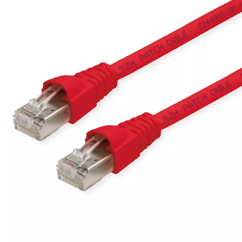 Telegärtner Cable de parcheo Cat6a S/FTP, 4 m, Rojo