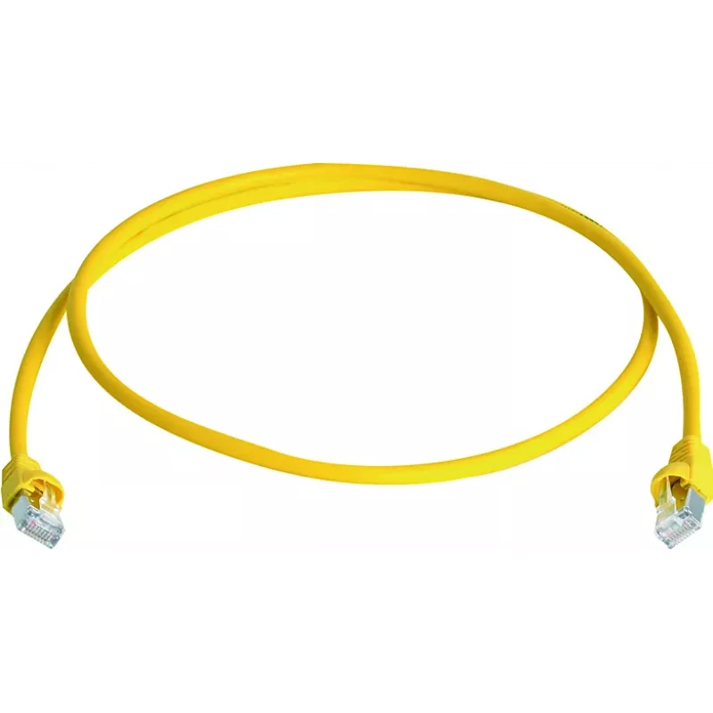 Telegärtner Cable de parcheo Cat6a S/FTP, 3,5 m, Amarillo