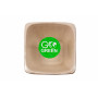Gogreen Bandejas de caña de azúcar compostables 1300 ml, cuadradas, 5 uds.