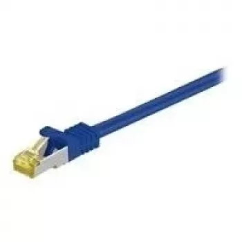 Wentronic Goobay Cable de parcheo Cat7 S/FTP (PiMF), 7,5 m, Azul, LSZH Libre de halógenos, Cobre, RJ45