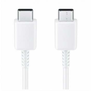 Samsung Adaptador de viaje TA800 con cable USB-C a USB-C, Blanco
