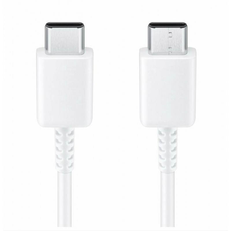 Samsung Adaptador de viaje TA800 con cable USB-C a USB-C, Blanco